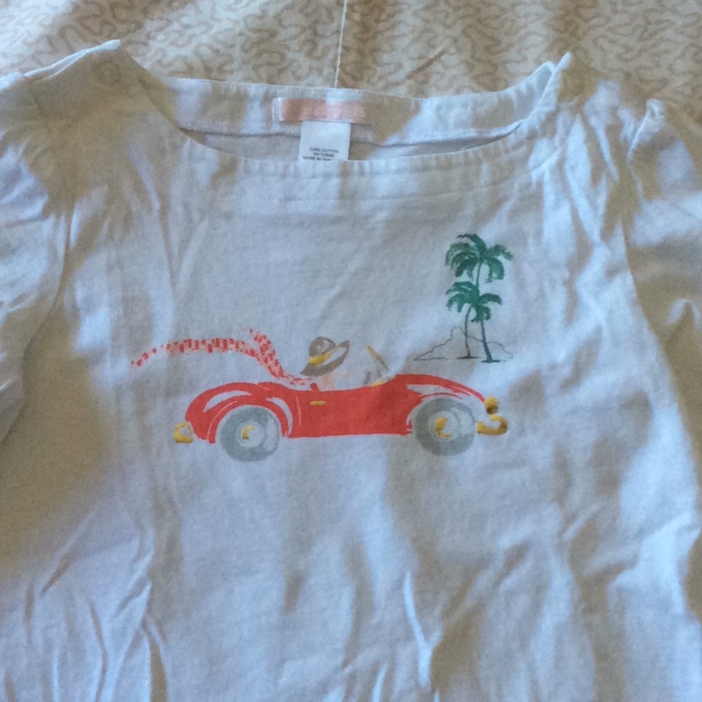 Janie and Jack girls Sunday drive top in size 10